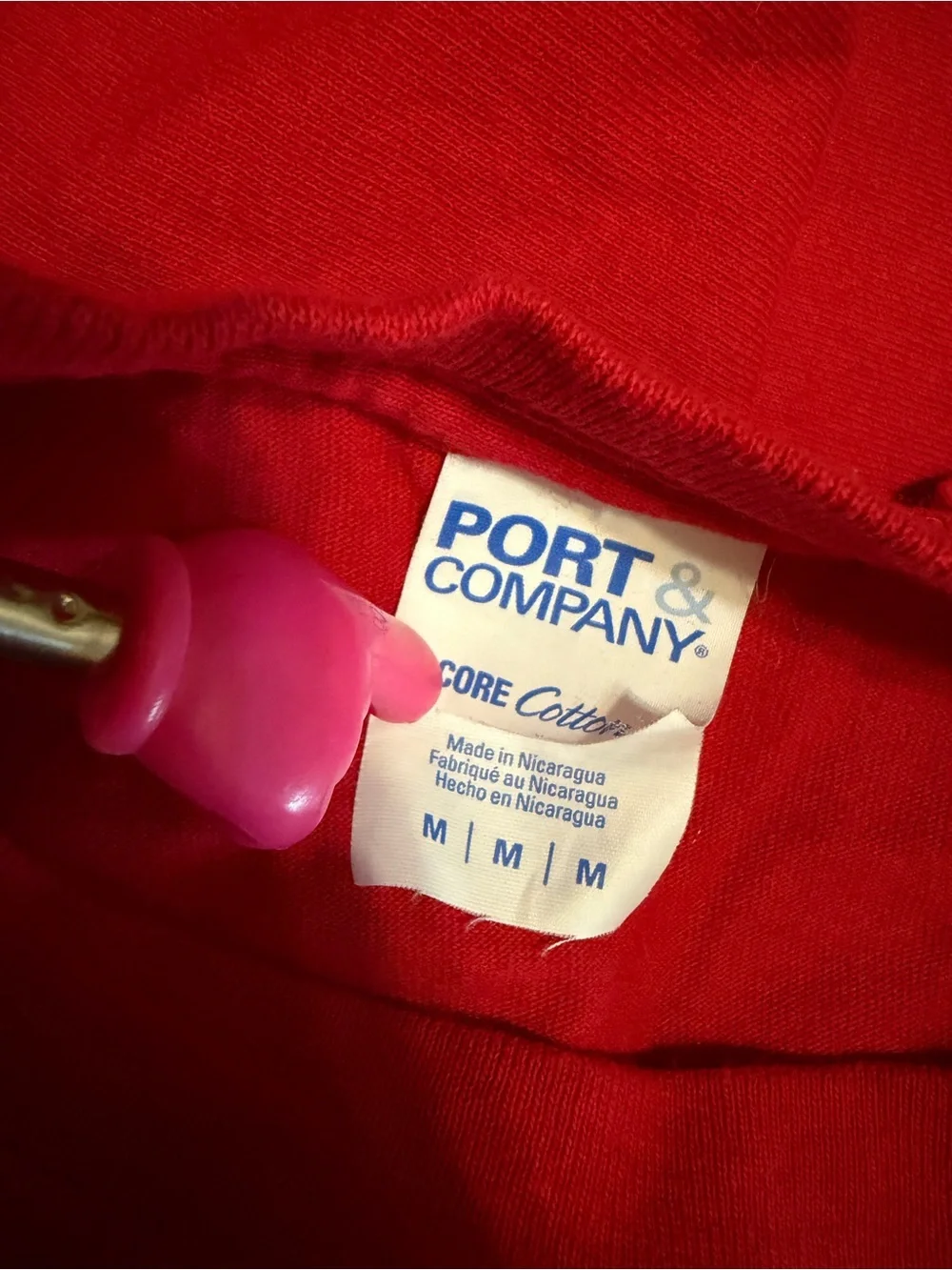 Port and Company bold red